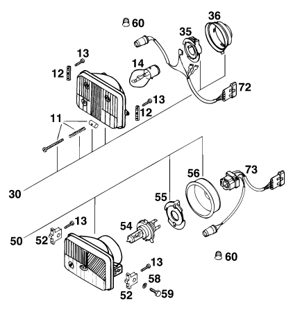 Sprängskiss: Lighting System – KTM 620 SC 2000