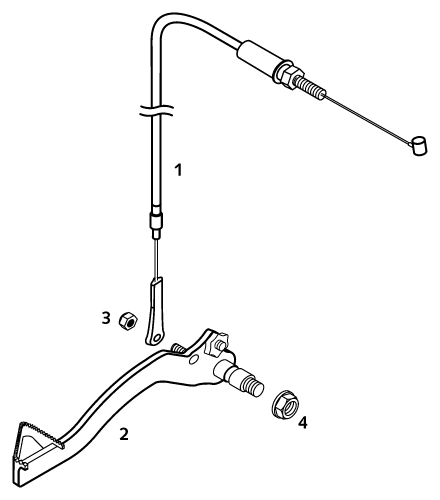 Sprängskiss: Rear Brake Control – KTM 50 SX PRO SENIOR LC 2001