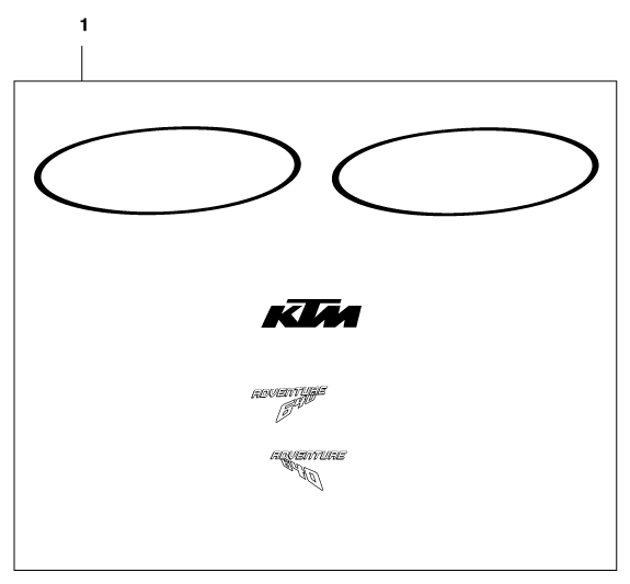 Sprängskiss: Decal – KTM 640 ADVENTURE-R 2001