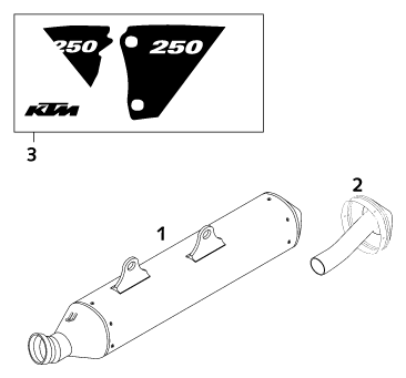 Sprängskiss: New Parts – KTM 250 EXC RACING 2001