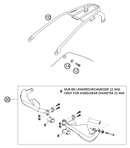 Sprängskiss: Accessories – KTM 380 EXC 2002