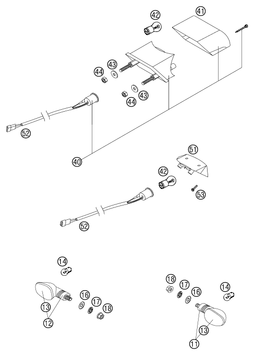Sprängskiss: Lighting System – KTM 380 EXC 2002
