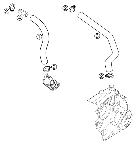 Sprängskiss: Engine Vent – KTM 660 SM FACTORY REPLICA 2002