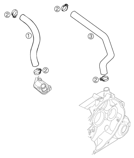 Sprängskiss: Engine Vent – KTM 660 RALLYE FACTORY REPL. 2003