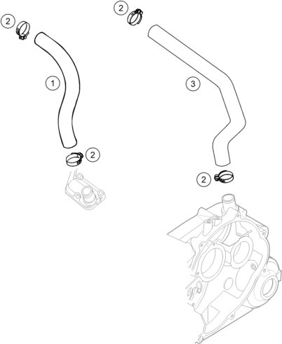 Sprängskiss: Engine Vent – KTM 660 RALLYE COSTUMER 2004