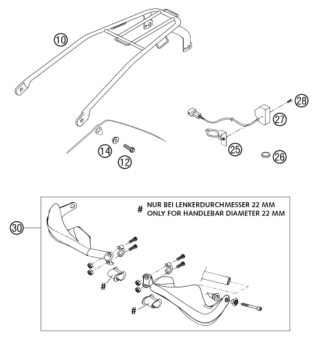 Sprängskiss: Accessories – KTM 200 EXC 2003