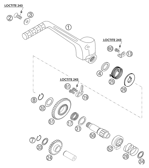 Sprängskiss: Kick Starter – KTM 250 SX 2003