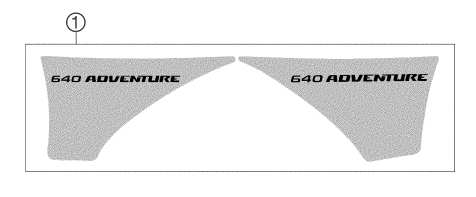 Sprängskiss: Decal – KTM 640 LC4 ADVENTURE 2003