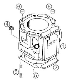 Sprängskiss: Cylinder – KTM 640 LC4 ADVENTURE 2003