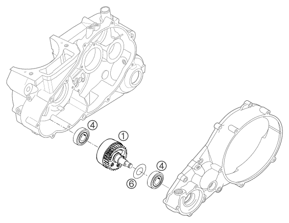Sprängskiss: Balancer Shaft – KTM 660 RALLYE FACTORY REPL. 2003