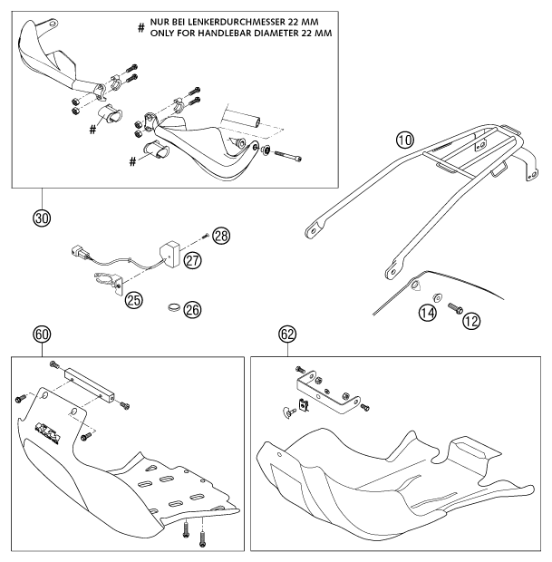Sprängskiss: Accessories – KTM 250 EXC RACING 2003