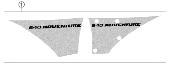 Sprängskiss: Decal – KTM 640 ADVENTURE-R 2004