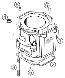 Sprängskiss: Cylinder – KTM 660 RALLYE COSTUMER 2004