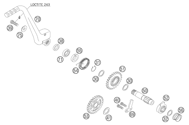 Sprängskiss: Kick Starter – KTM 144 SX 2007