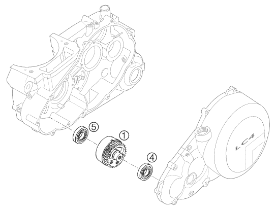 Sprängskiss: Balancer Shaft – KTM 640 LC4 ADVENTURE 2006