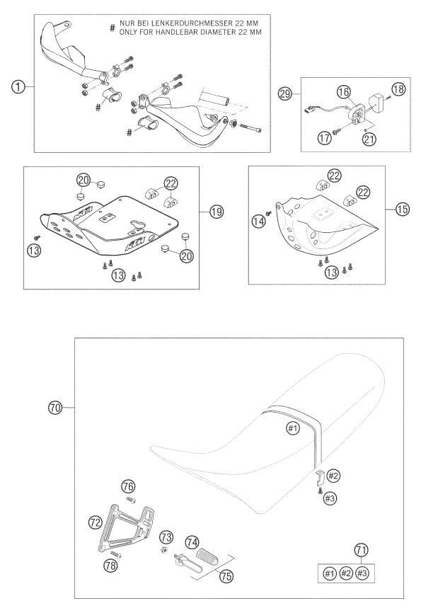 Sprängskiss: Accessories – KTM 660 SMC 2006