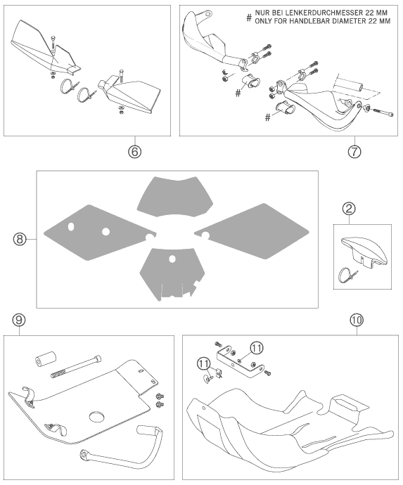 Sprängskiss: Accessories – KTM 525 SMR 2005
