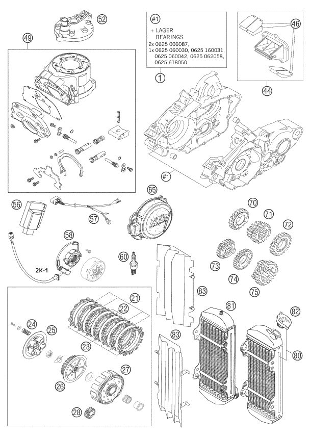 Sprängskiss: Other – KTM 125 SXS 2005