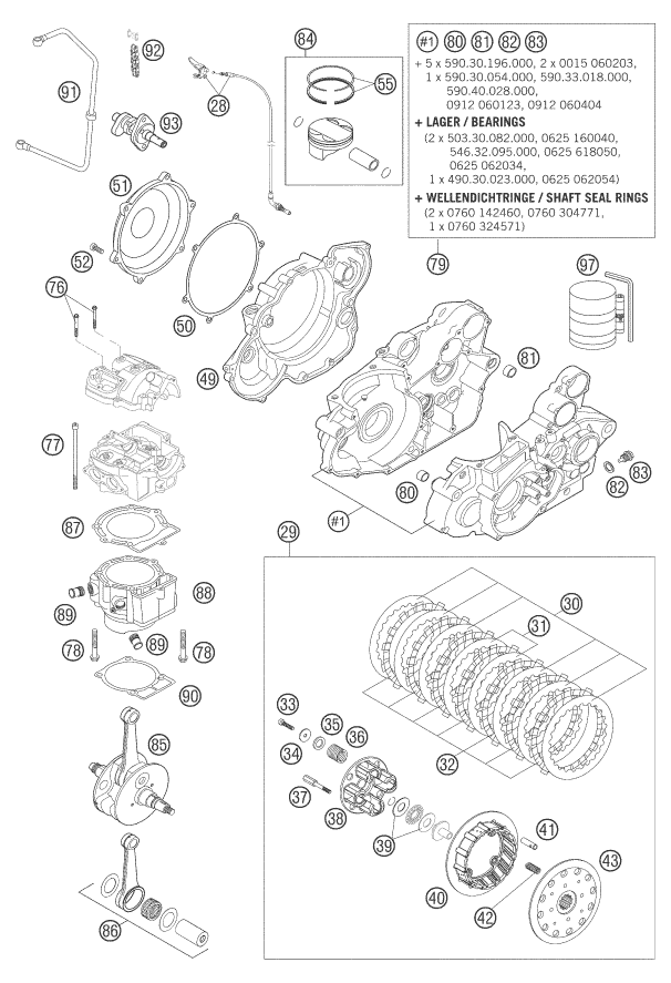 Sprängskiss: Other – KTM 540 SXS RACING 2005