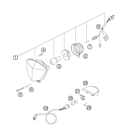 Sprängskiss: Lighting System – KTM 300 XC-W 2006