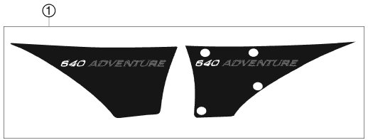 Sprängskiss: Decal – KTM 640 LC4 ADVENTURE 2006