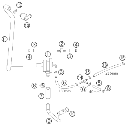 Sprängskiss: Secondary Air System Sas – KTM 640 LC4 ADVENTURE 2006