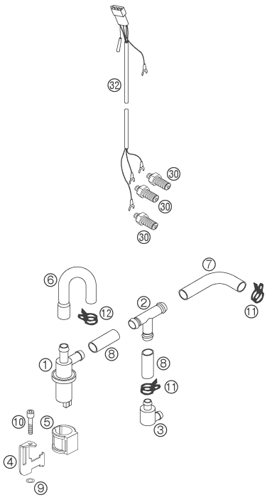 Sprängskiss: Electronic Power Control Epc – KTM 640 LC4 ADVENTURE 2006
