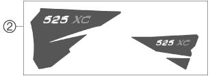 Sprängskiss: Decal – KTM 525 XC DESERT RACING 2006