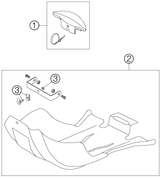 Sprängskiss: Accessories – KTM 525 EXC RACING 2006