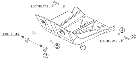 Sprängskiss: Engine Guard – KTM 950 SUPERENDURO R 06