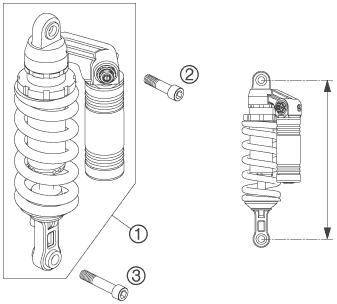 Sprängskiss: Shock Absorber – KTM 950 SUPERENDURO R 06
