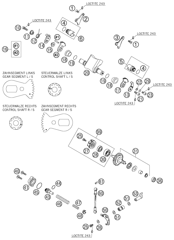 Sprängskiss: Exhaust Control – KTM 300 EXC SIX-DAYS 2007