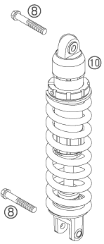 Sprängskiss: Shock Absorber – KTM 525 XC 2007