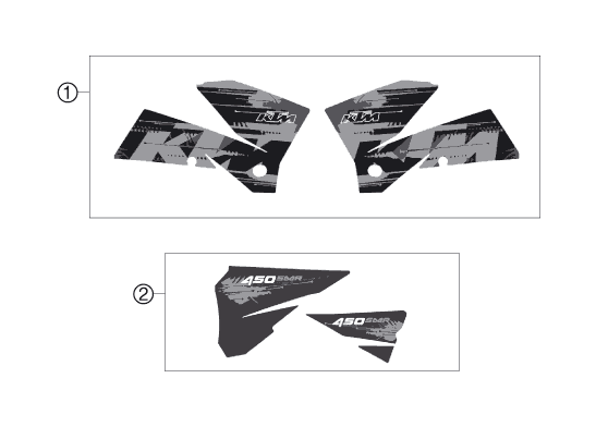 Sprängskiss: Decal – KTM 450 SMR 2007