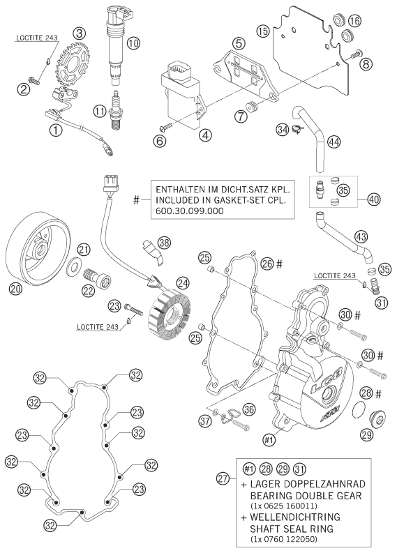 Sprängskiss: Ignition System – KTM 950 SUPERENDURO R 06