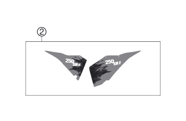 Sprängskiss: Decal – KTM 250 SX-F 2007