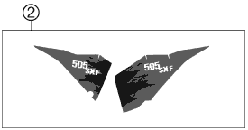 Sprängskiss: Decal – KTM 505 SX-F PRESERIES 2007