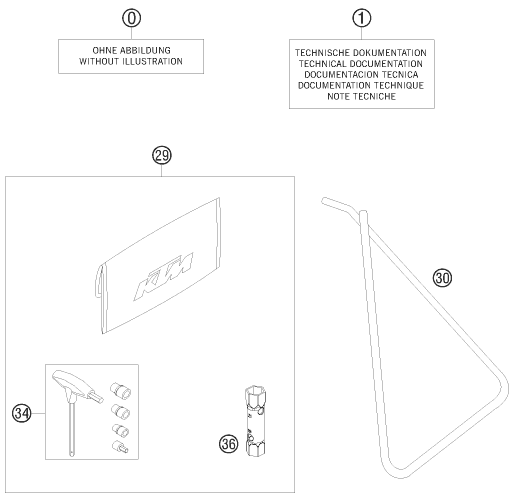 Sprängskiss: Accessory Pack – KTM 65 SX 2008