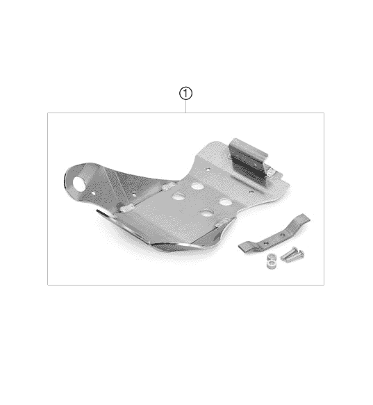 Sprängskiss: Engine Guard – KTM 250 EXC SIX-DAYS 2008