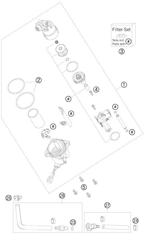 Sprängskiss: Fuel Pump – KTM 990 ADVENTURE S 2008