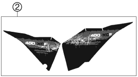 Sprängskiss: Decal – KTM 450 XC-F 2008