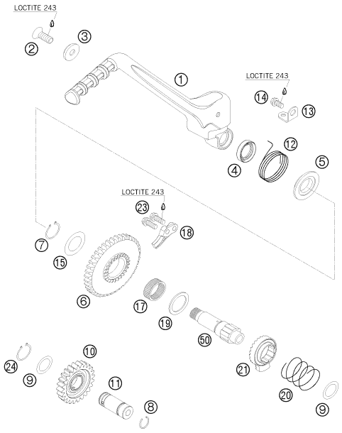 Sprängskiss: Kick Starter – KTM 530 EXC-R 2008