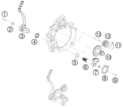 Sprängskiss: Kick Starter – KTM 50 SX 2009