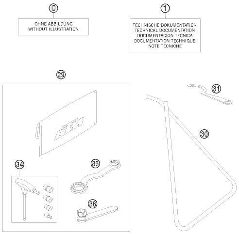 Sprängskiss: Accessory Pack – KTM 65 SX 2009
