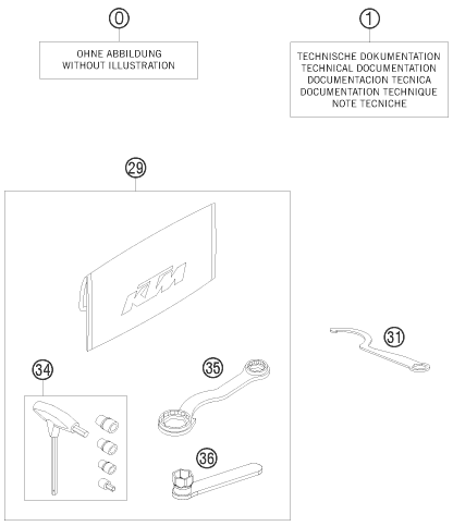 Sprängskiss: Accessory Pack – KTM 65 XC 2009
