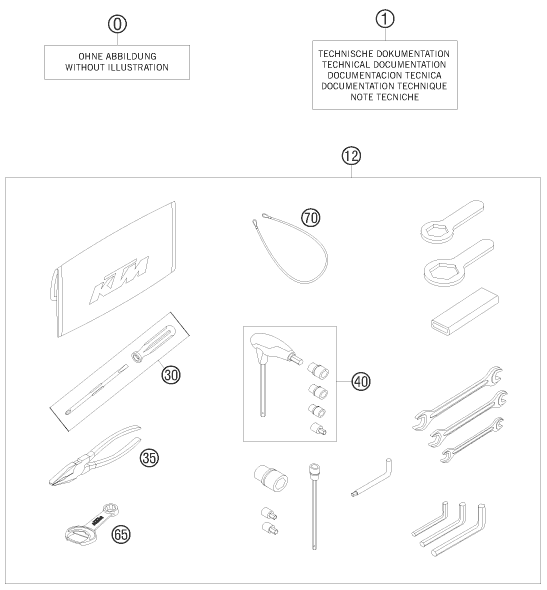 Sprängskiss: Accessory Pack – KTM 990 ADVENTURE R 2010