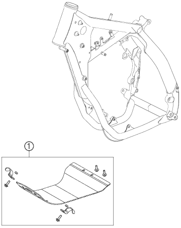 Sprängskiss: Engine Guard – KTM 250 SX-F FACT.REPL.MUSQ. ED 10