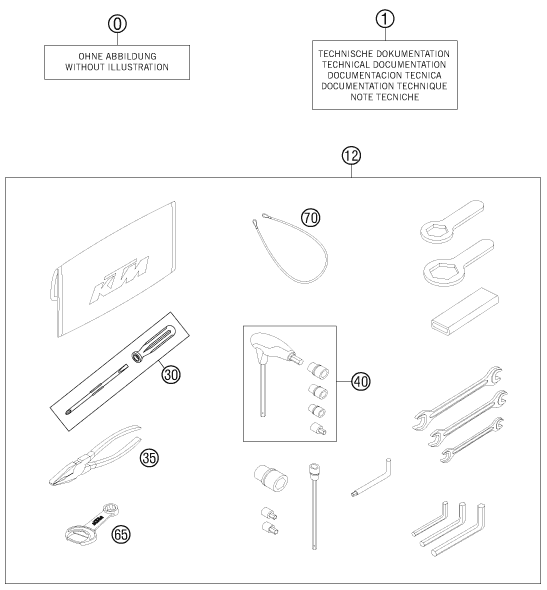 Sprängskiss: Accessory Pack – KTM 990 ADVENTURE R 2011