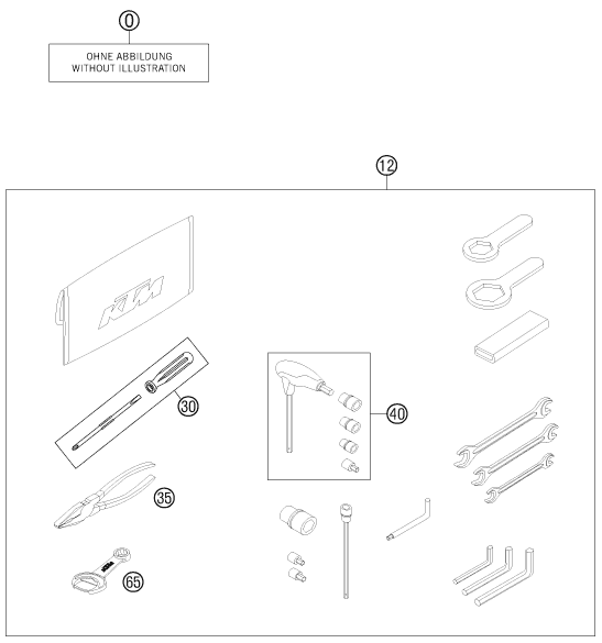Sprängskiss: Accessory Pack – KTM 990 ADV.-R SPEC.EDIT.