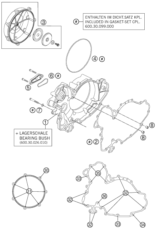 Sprängskiss: Clutch Cover – KTM 990 ADV. LIM.EDIT. WH. ABS 11